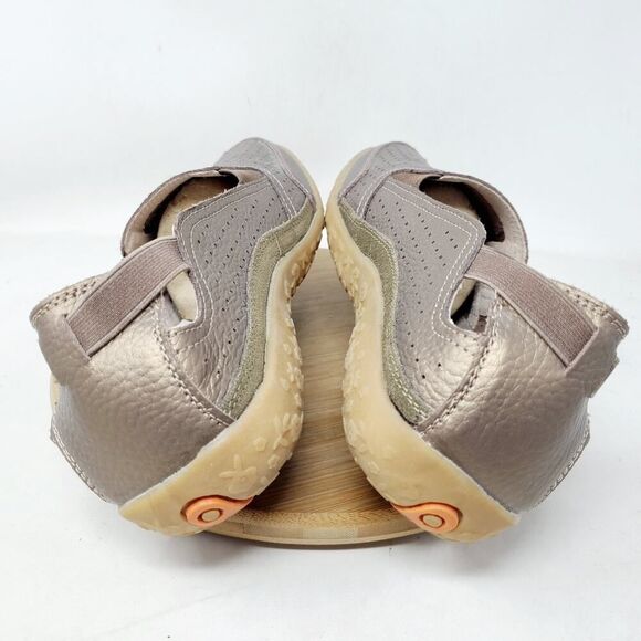 Spring Step Shoes Womens 40 Bronze Metallic Leather Loafer Flat Comfort Sandals - Picture 9 of 13